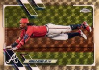 2021 Topps Chrome #50 Ronald Acuna Jr. Superfractor 1/1 Baseball Card