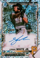 2021 Bowman Draft Chrome Draft Pick Autographs #CDALW Lonnie White Jr. Sparkle Refractor Baseball Card