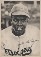1947 Dodgers Team Issue #19 Jackie Robinson Baseball Card