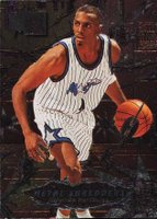 1996 Metal #239 Anfernee Hardaway Basketball Card