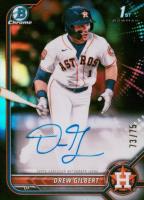 2022 Bowman Draft Chrome Draft Pick Autographs #CDADG Drew Gilbert Black Refractor Baseball Card