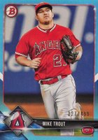 2018 Bowman #1 Mike Trout Sky Blue Baseball Card