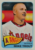 2014 Topps Heritage  #250 Mike Trout Throwback-No Hat Baseball Card