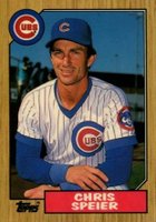 1987 Topps Tiffany #424 Chris Speier Baseball Card