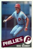 1985 Topps Super #12 Mike Schmidt Baseball Card