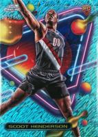 2023 Topps Cosmic Chrome #153 Scoot Henderson Aqua Equinox Basketball Card