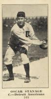 1916 Sporting News #168 Oscar Stanage Catching Baseball Card