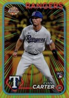 2024 Topps Chrome Radiating Rookies #RR14 Evan Carter Baseball Card