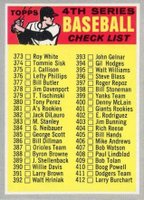 1970 Topps #343r 4th Series Checklist 373-459 Red bat on front Baseball Card