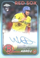 2024 Topps Chrome Rookie Autographs #RAWA Wilyer Abreu Refractor Baseball Card