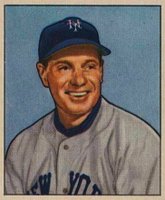 1950 Bowman #220 Leo Durocher Without Copyright Baseball Card