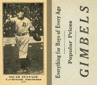 1916 Gimbels #170 Oscar Stanage Baseball Card