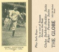 1916 The Globe Clothing #98 Jack Lapp Baseball Card