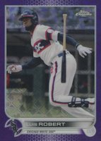 2022 Topps Chrome Logofractor Edition #60 Luis Robert Purple Baseball Card