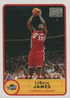 2003 Bazooka #223 LeBron James Road Red Jersey-Mini Basketball Card