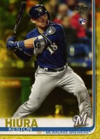 2019 Topps Update  #US150 Keston Hiura Batting-Yellow Baseball Card