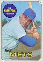 1969 Topps #381 Ed Kranepool Baseball Card
