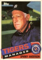 1985 Topps Tiffany #307 Sparky Anderson Baseball Card