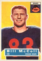 1956 Topps #83 Bill McColl Football Card