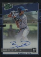 2020 Panini Donruss Optic Rated Prospects #RPSBW Bobby Witt Jr. Signature-Black Baseball Card