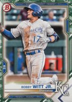 2021 Bowman Paper Prospects #BP1 Bobby Witt Jr. Camo Baseball Card