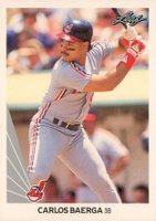 1990 Leaf #443 Carlos Baerga Baseball Card
