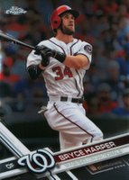 2017 Topps Chrome #48 Bryce Harper White Jersey Baseball Card