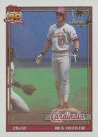 1991 Topps Desert Shield #228 Rex Hudler Baseball Card