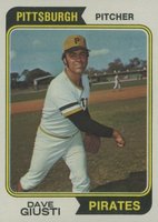 1974 Topps #82 Dave Giusti Baseball Card