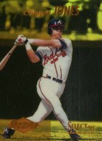 1995 Select Certified #107 Chipper Jones Mirror Gold Baseball Card
