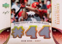 2006 Upper Deck Exquisite Collection Exquisite Memorabilia #EMAD Adam Dunn Gold Spectrum 1/1 Baseball Card