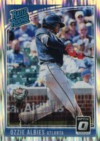 2018 Panini Donruss Optic #36 Ozzie Albies Shock Baseball Card