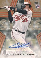 2023 Topps Baseball Stars Autographs #BSAAR Adley Rutschman Series 2-Gold Baseball Card