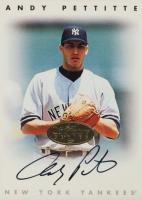 1996 Leaf Signature Autographs # Andy Pettitte Gold Baseball Card