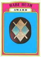 1972 Topps #626 Babe Ruth Award Baseball Card