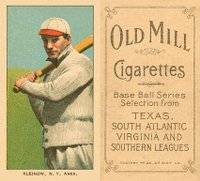 1909 White Borders Old Mill #257 Red Kleinow New York-Batting Baseball Card