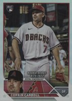 2023 Topps Update #US244 Corbin Carroll Rainbow Foil Baseball Card