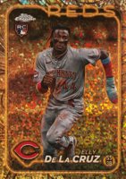 2024 Topps Gilded Collection #44 Elly de La Cruz Gold Mini Diamond Baseball Card