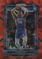 2022 Panini Prizm #256 Jaden Ivey Red Ice Basketball Card
