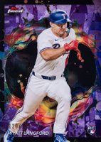 2024 Topps Finest #226 Wyatt Langford Purple Refractor Baseball Card