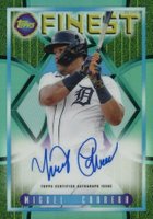 2022 Topps Finest Flashbacks 1995 Finest Autograph #MC Miguel Cabrera Aqua Refractor Baseball Card