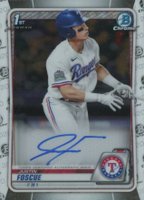 2020 Bowman Draft Chrome Draft Picks Autographs #CDAJF Justin Foscue Baseball Card