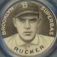 1910 Sweet Caporal Pins # Nap Rucker Small Letters Baseball Card