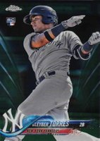 2018 Topps Chrome #31 Gleyber Torres Green Refractor Baseball Card