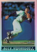 1998 Topps Chrome #504 Alex Rodriguez Refractor Baseball Card