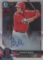 2018 Bowman Chrome Prospects Autographs #BCPABM Brandon Marsh Baseball Card