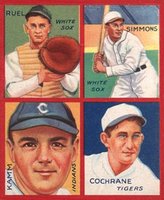 1935 Goudey 4-in-1 # Cochrane/Kamm/Ruel/Simmons Baseball Card