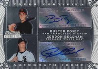2009 Bowman Sterling Dual Autograph #BPGB Buster Posey/Gordon Beckham Baseball Card