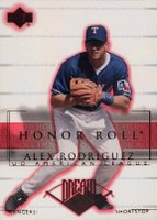 2002 Upper Deck Honor Roll #15 Alex Rodriguez Baseball Card
