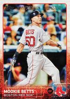 2015 Topps #389 Mookie Betts Batting Baseball Card